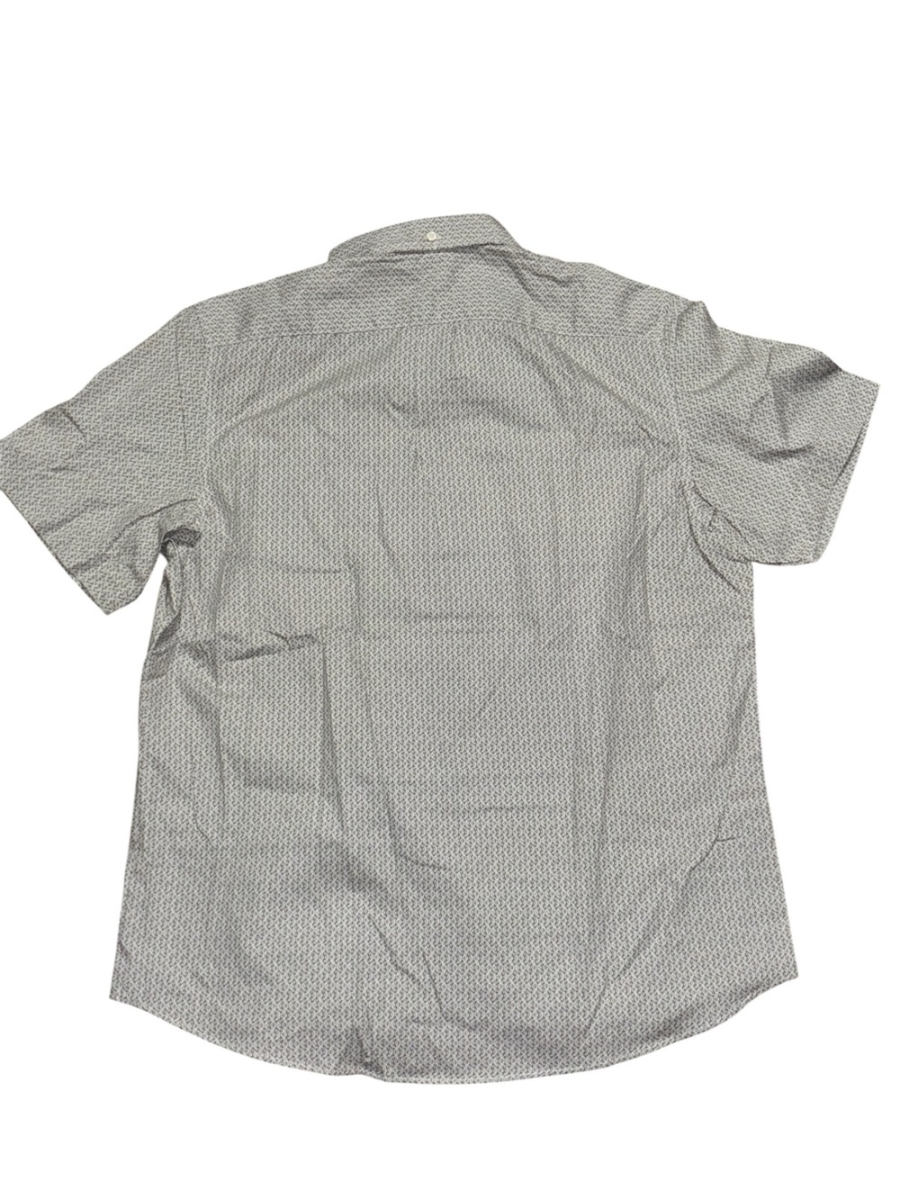 gray short sleeve button down - Picture 2 of 4